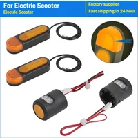 Handlebar LED Turn Signal Light Left and Right Light For Electric Scooter Reflective Strap Decoration Night Reflector Accessorie