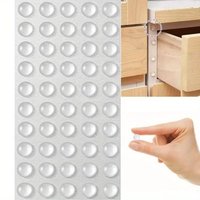 Self-Adhesive Rubber Damper Buffer Cabinet Bumpers - Furniture Pads Cushion Protective Pads for Doors, Cabinets & Drawers