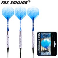3PCS Fox Smiling 18g Electronic Soft Tip Darts With Aluminum Darts Shafts And Nylon Tips For Indoor Darts Games
