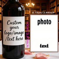 10PCS wine labels, photo wine labels, minimalist wedding gifts, customized wine labels, personalized gifts, wine gift labels