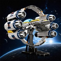 Space Wars MOC Building Blocks Sets Star Fighter Spaceship Model Galaxy Sci-Fi Vehicle Decor DIY Brick Assembly Toys Adult Gifts