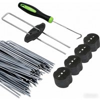 Anti-weed fabric fixed with galvanized steelUPlastic gasket mounting hook100pcsSpecial Fixing Components for Garden Lawns