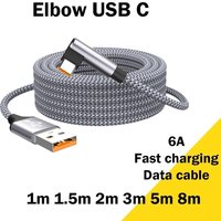 60W USB A to Type C Fast Charging Cable PD Data Cable 1M/1.5M/2M/3M/5M for iPhone 15 Xiaomi Samsung Android Phone Charger Cord
