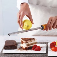 Stainless Steel Lemon Zester Grater with Non-Slip Grip Handle Citrus Zester and Cheese Grater, Cheese for Parmesan, Citrus, Ging