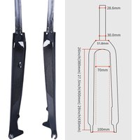 Bike MTB Fork Bicycle Front Fork Carbon Fiber Rigid Fork 26er 27.5er 29er Quick Release 100x9mm Lightweight 515g mountain bike