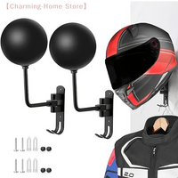 【M】Multi Unctional Helmet Holder 180° Rotatable Motorcycle Helmet Moto Accessories Claw Hook Wall Mounted For Hanging Hat Jacket