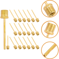 20pcs Metal Pump Needles For Balls Basketball Soccer Volleyball Air Pump Needle Ball Inflation Needle Cycling Accessories