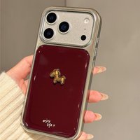 Cute Horse Matte 3D Electroplated Drop Glue Soft Phone Case For iPhone 16 15 14 13 12 11 17 Pro Max 16 15 14 13 Pro 17 Air Cover