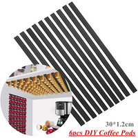 Coffee Pods Capsule Storage Rack 6pcs/set Self Adhesive Strips For kcup Nespressos Dolce Gusto Vertuoline Coffee Capsule Holder