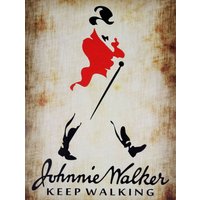 Johnnie Walker, retro vintage style metal sign man cave shed bar/pub Club Garage
