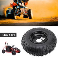 13x5-6 13x5.00-6 Tire 4 Ply Tubeless 3 Stud 6 Inch Rubber Tire with Rim for ATV Quad Off Road Go Kart Cart Mini Bike Mower