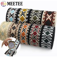 1-5M 38/50mm Ethnic Jacquard Webbing Tape For Bag Strap Replace Ribbon Bands Clothes Decor Belt Bias Band DIY Sewing Accessories