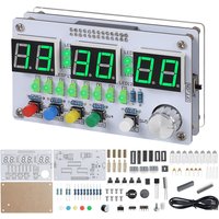 6-Bits Digital Clock Soldering Practice Kit DIY Countdown/up 24-Hour Alarm Clock Soldering Projects with Colorful Lights