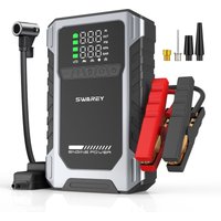 SWAREY U2 Plus, démarreur de voiture 5-en-1 9000A, batterie externe 16000mAh avec compresseur d'air 150PSI