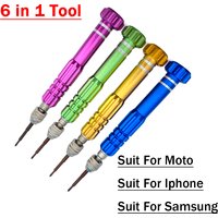 6 in 1 Screwdriver Repair Kit phone opening for Iphone 11 Pro MAX For Samsung S21 Ultra / A50 A70 A10S M15 / For Moto G7 Power