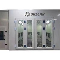 7m 8m 9m Auto Spray Booth Electric//Heating Car Paint Room with CE Vehicle Baking Oven