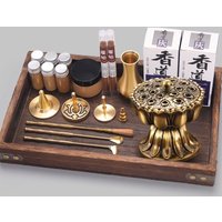 Brass Incense Burner Set Aromatherapy Production Kit Incense Mold Holder Yoga Meditation Home Aromatherapy