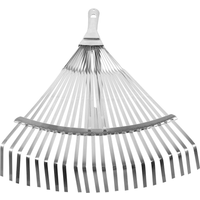 Garden Leaf Rake Grass Farming Rake Telescopic Rake Stainless Steel Handle Landscape Rake Wire Gardening For Remover Tool Leaves
