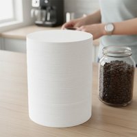 Universal Espresso Coffee Paper Filter 51mm 53mm 54mm 58mm 100/500pcs Unbleached Compatible with Most Espresso Machines