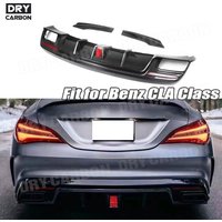 Carbon Fiber Rear Bumper Diffuser Side Splitters FRP for Mercedes Benz CLA Class W117 CLA200 CLA250 CLA260 CLA45 AMG 2013-2018