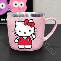 Children Stainless Steel Water Cup Hello Kitty Cold Drink Juice Container for Girl Kids Cartoon Cute Mug Milk Tea Cups Gift 2026