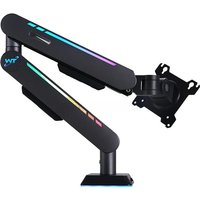 Mechanical Arm Vesa Monitor Stand 17-32Inches Rgb Gaming Lighting Monitor Arm Stand Desk