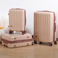 1-Piece Set 20/ 24inch Large-Capacity Expandable Suitcase Suitable for Carry-On, Scratch-Resistant Surface, Customs Lock, Shock-Absorbing Brakes, Silent Universal Wheels, Dual Wet and Dry Separation,