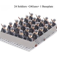 24pcs,World War II troops, United States, Soviet Union, China, British soldiers, action figures, children's toys.