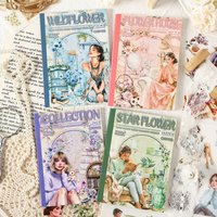 20sheets Scrapbook Stickers Vintage Style Stickers Scrapbooking Junk Journal Crafts Embelishment Decoration Stickers