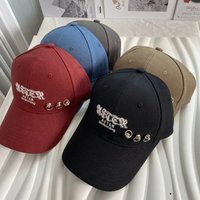 New hardtop baseball unisex sports leisure embroidery metal buckle Korean version fashion showface little star outdoor sunscreen
