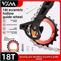 AliExpress VXM Aluminum alloy Rear dial hollow eccentric large guide wheel 18T ceramic hollow bearing DIY bicycle R8000/7000 accessories