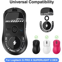 Mouse Skates Feet Curved Edges Glass Mouse Feet for Logitech G PRO X SUPERLIGHT 2 DEX Mouse Glides Gaming Mouse Feet Replacement