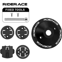 RIDERACE Bicycle Computer Holder Aluminum Alloy MTB Bike Stopwatch Stem Top Cap Mount Bracket Support For Garmin GPS Speedometer