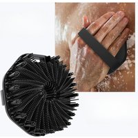 Bath Soft Silicone Back Brush Bath Shower Sponge Scrubbing Brush with Handle Exfoliating Scrub Skin Massager Exfoliating Brushes
