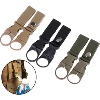 2pcs Water Bottle Holder Climbing Carabiner Belt Backpack Hanger Hooks Clip Multifunction Water Bottle Nylon Webbing Buckle Hook