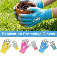 Children Latex Breathable Safety Gloves Outdoor Digging Beach Picking Gardening Protective Hand Gloves For Kindergarten Kids