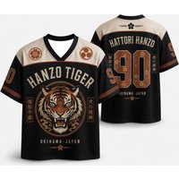 Summer Fashion Trendy Warrior Hero Character Tiger 3D Printing Quick Drying Outdoor Street Style Casual V-neck T-shirt Large