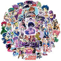 10/30/50pcs JoJo’s Bizarre Adventure Cartoon Stickers Classic Cool Anime Sticker Laptop Suitcase Phone Bike Decals Decoration
