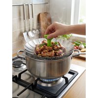 Vegetable Steamer Basket - Stainless Steel Collapsible Steamer Insert for Steaming Veggie Fish Seafood Cooking, Adjustable Sizes