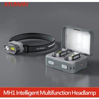 ATuMan DUKA MH1 Kit de lampe frontale multifonctionnelle USB Rechargeable Portable puissant Led Cob capteur de mouvement lampe frontale