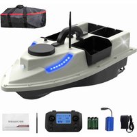 Fishing Bait Boat Intelligent LED Light 2KG Load Rechargeable Remote Control Fishing Bait Boat