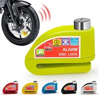 AliExpress NONE Motorcycle Bicycle Lock Alarm Safety Protection Padlock Disc Aluminum Alloy Anti-Theft Reminder Rope Lock Bag Motorcycle Accesso