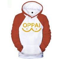Saitama OPPAI Sweatshirts 3D Anime Print Hoodie Men/Women Fashion Long Sleeve hoodies Harajuku Streetwear Men coat