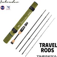 TSURINOYA INTRUDER 1.6/1.68/1.8m 5 Sec Portable Spinning Casting Fishing Rod For Trout Bass Pike Mountain Stream Packable Rod