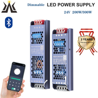 24V Dimmable LED Power Supply 200W 300W For CCT Single Color LED Strip Light Bluetooth APP Control LED Transformer 220V to 24V