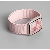 NEW Magnetic Strap for Apple Watch Band 45mm 44 40mm 46 41mm 42mm 38 Silicone Bracelet iWatch Series 11 10 9 8 se3/ultra 3 2 1