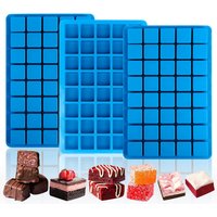 1Pcs and 2pcs,40 Cavities Square Silicone Molds, Mini Cubes Silicone Mold for Chocolate, Hard Candy, Ice Cubes, Gummy Cake Molds