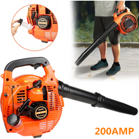 Souffleur à feuilles à essence 750W, moteur 2 temps, débit d'air 0,9L, réservoir d'huile, souffleur portatif, souffleur à vent puissant, souffleur à neige pour le balayage des routes, le nettoyage de