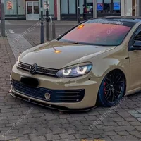 For VolksWagen Golf MK6 GTI GTD 3Pcs Front Bumper Lip Spoiler Splitter Golf 6 5K1 GTI GTD 2009-2013 Bodykits Diffuser Tuning