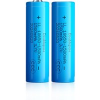 1500mAh 3.7V 18650 Rechargeable Battery High-Capacity Lithium Battery Suitable for Flashlights and Microphones